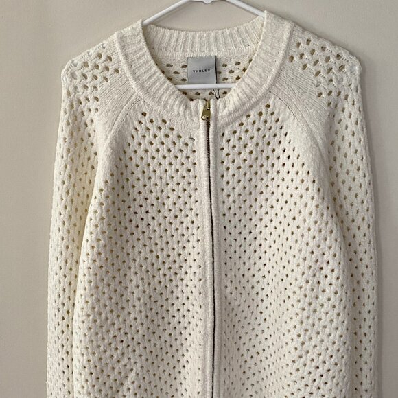 Varley Marta Boucle Zip-Through Knit NWT - Picture 9 of 11